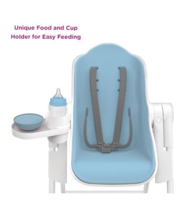 صندلی غذای کودک اوریبل رنگ آبی Oribel Cocoon High Chair Blue Raspberry Marshmallow
