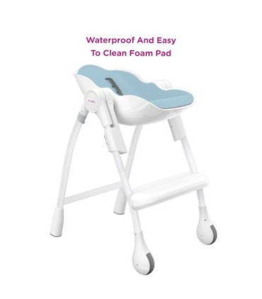 صندلی غذای کودک اوریبل رنگ آبی Oribel Cocoon High Chair Blue Raspberry Marshmallow