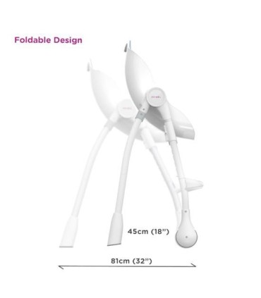 صندلی غذای کودک اوریبل رنگ آبی Oribel Cocoon High Chair Blue Raspberry Marshmallow