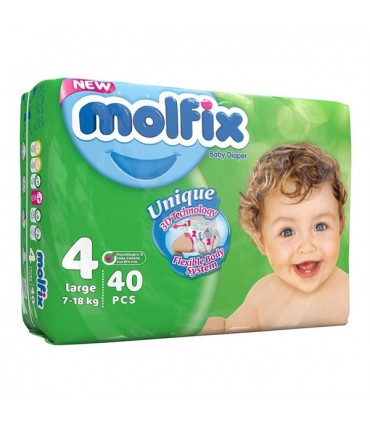 پوشک مولفیکس سایز 4 (40 عددی) Molfix