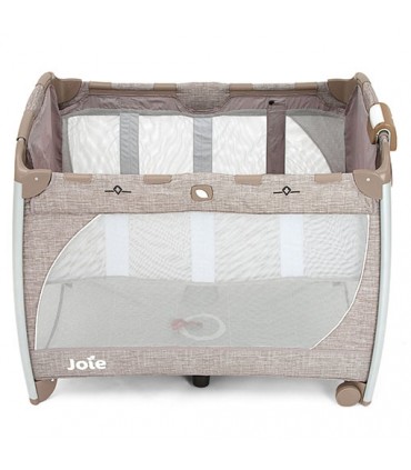 تخت و پارک فول با گهواره ویبره دار جویی Joie Excursion Change & Bounce Tan Stripe