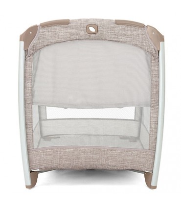 تخت و پارک فول با گهواره ویبره دار جویی Joie Excursion Change & Bounce Tan Stripe