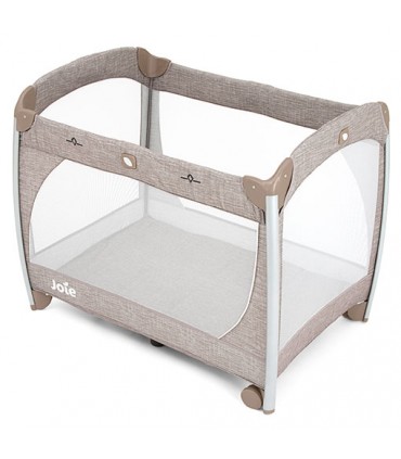 تخت و پارک فول با گهواره ویبره دار جویی Joie Excursion Change & Bounce Tan Stripe