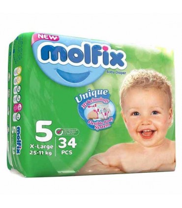 پوشک مولفیکس سایز 5 (34 عددی) Molfix