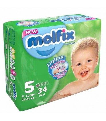 پوشک مولفیکس سایز 5 (34 عددی) Molfix