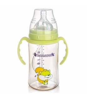 شیشه شیر 360 درجه 300 میل بی بی سیل Babisil Flexi-straw PPSU Feeding bottle