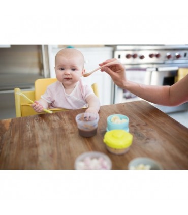 ست 4 عددی قاشق رده سنی 1 ب آ با Beaba First Stage Silicone Spoons Set Of 4