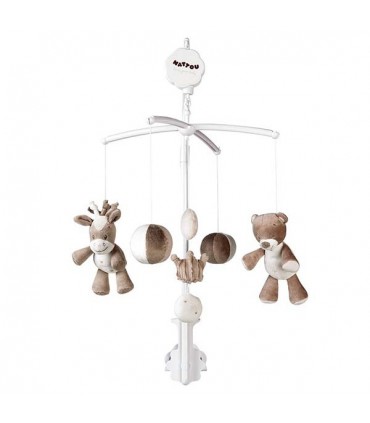 آویز تخت موزیکال خرس و اسب ناتو Nattou Mobile