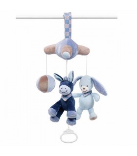 آویز موزیکال الاغ و خرگوش ناتو Nattou Mini Mobile
