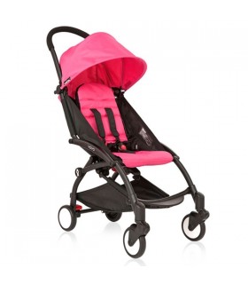 کالسکه یویو بیبی زن فریم مشکی با کیت پارچه صورتی Babyzen Yoyo+ Pushchair