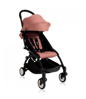 کالسکه یویو بیبی زن فریم مشکی با کیت پارچه نارنجی Babyzen Yoyo+ Pushchair