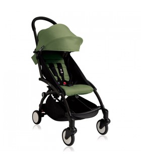 کالسکه یویو بیبی زن فریم مشکی با کیت پارچه سبز Babyzen Yoyo+ Pushchair