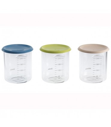 ظرف نگهدارنده مدرج 240 میلی لیتر ب آ با Beaba Maxi Portion 240 ml Tritan