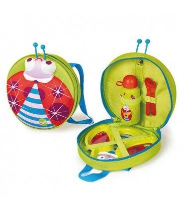 کوله درخشان همراه با ظرف غذا و قمقمه کفشدوزک Oops Starry Meal Set Lucky