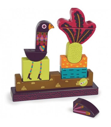 پازل سه بعدی چوبی پرنده Oops Imagine Puzzle Lady