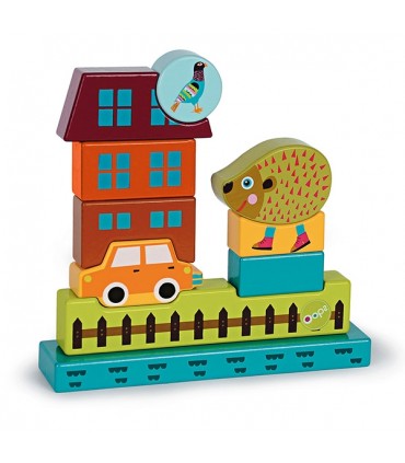 پازل سه بعدی چوبی جوجه تیغی Oops Imagine Puzzle Pic