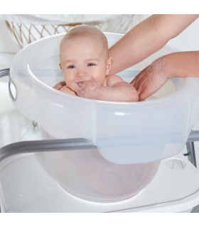لگن حمام نوزاد به همراه پایه Bebejou Bébé-Bubble with Bathstand Pearl