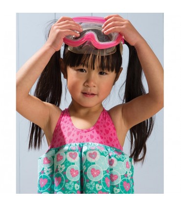 مایو دخترانه با جلیقه شنا طرح قلب(2 سال) Archimede Neon Buoyancy