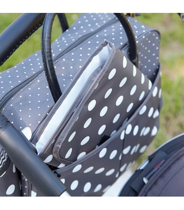 کیف لوازم کودک Bebejou Diaper Bag Grey Dots