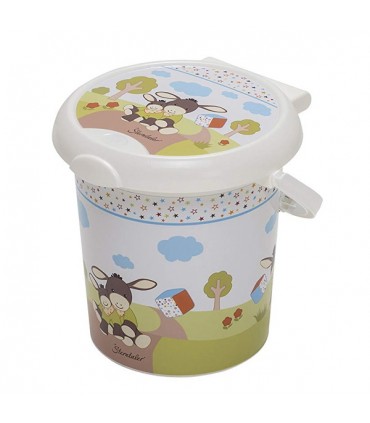سطل سفید طرح الاغ Rotho StyLe Nappy Pail Sterntaler Emmi