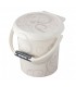 سطل سفید طرح دار Rotho StyLe Nappy Pail Vintage white
