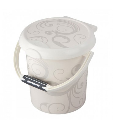 سطل سفید طرح دار Rotho StyLe Nappy Pail Vintage white