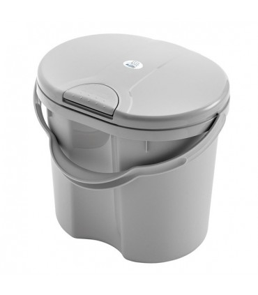 سطل طوسی صدفی Rotho Designer Nappy Silver Grey