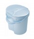 سطل آبی صدفی Rotho Designer Nappy Blue Pearl
