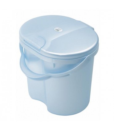 سطل آبی صدفی Rotho Designer Nappy Blue Pearl