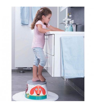 پله صورتی طرح پرنسس Rotho StyLe Step Stool Little Princess