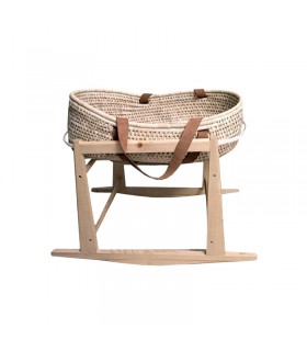 گهواره ي حصيري دست چرم ناتور Natur Cradle