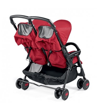 کالسکه دوقلو رنگ بژ پگ پرگو Peg Perego Aria Shopper Twin