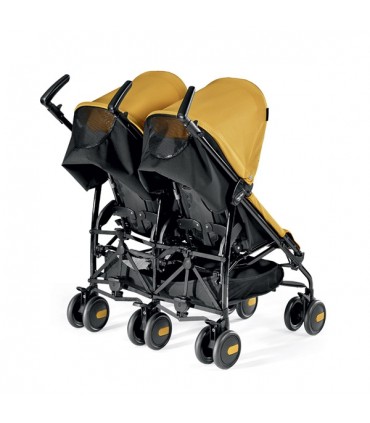 کالسکه دوقلو رنگ بژ پگ پرگو Peg Perego Pliko Mini Twin
