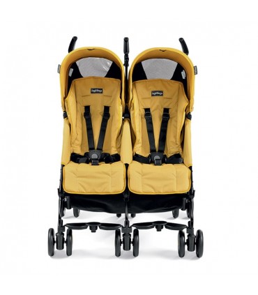 کالسکه دوقلو رنگ بژ پگ پرگو Peg Perego Pliko Mini Twin