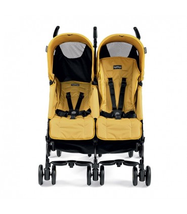 کالسکه دوقلو رنگ بژ پگ پرگو Peg Perego Pliko Mini Twin