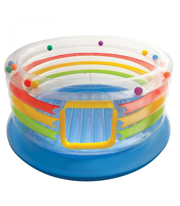 ترامپولین و جامپینگ بادی کودک-جامپینگ بادی گرد شفاف Intex Jump-O-Lene Transparent Ring Bounce-فروشگاه کودکو