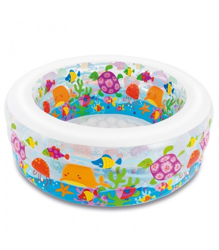 استخر بادی و اسباب بازی شنا-استخر بادی دایره ای طرح آکواریوم Intex Aquarium Pool-فروشگاه کودکو