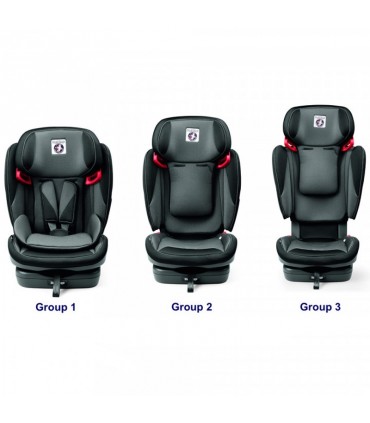 صندلی ماشین ویاگو ویا رنگ زرد مشکی پگ پرگو Peg-Perego Viaggio 1⋅2⋅3 Via