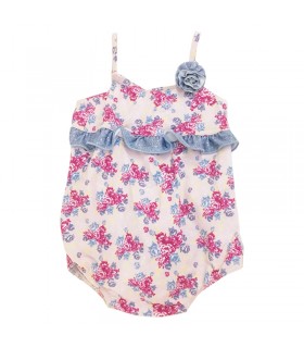 لباس شنا دخترانه محافظ دار (3 تا 6 ماه) Archimede Rockmantic Swimddress Double protection