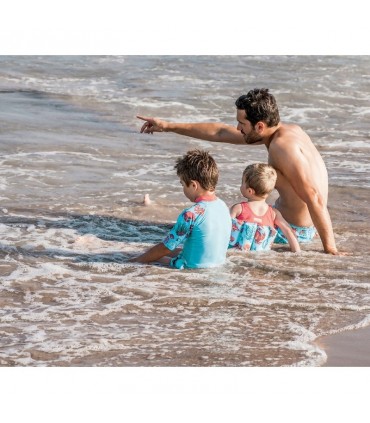 بالاتنه شنا پسرانه ضد UV طرح خرچنگ (4 سال) Archimede Crab Boy UV Combi