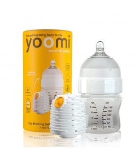 ست شیشه شیر طلقی 140 میل به همراه گرم کننده برند Yoomi