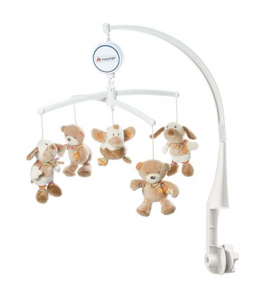 آويز تخت موزيکال مدل رنگین کمان Baby Fehn Mobile Musical Rainbow