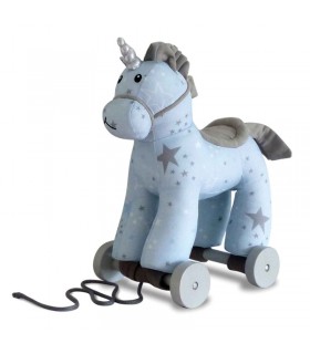 اسباب بازی کشیدنی اسب تک شاخ مون بیم Little Bird Told Me Moonbeam Unicorn Pull Along