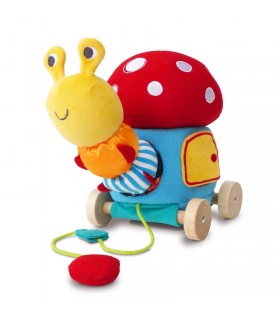 اسباب بازی کشیدنی کرم ابریشم Little Bird Told Me Toadstool Activity Pull Along