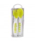 ست 2 عددی قاشق چنگال رده سنی2 Beaba 2nd Stage Ergonomic Baby Cutlery Neon