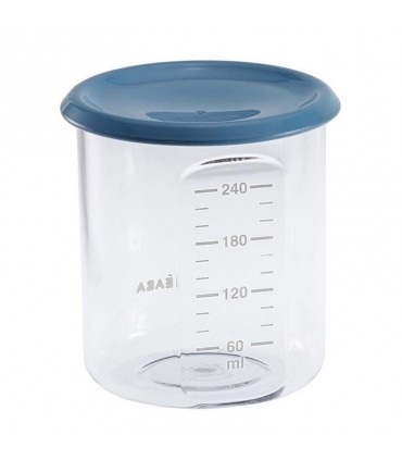 ظرف نگهدارنده مدرج 240 میلی لیتر Beaba Maxi Portion 240 ml Tritan Blue