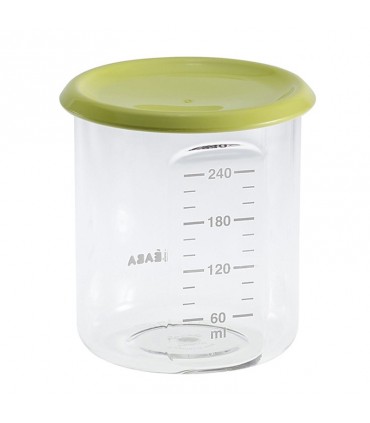 ظرف نگهدارنده مدرج 240 میلی لیتر Beaba Maxi Portion 240 ml Tritan Blue