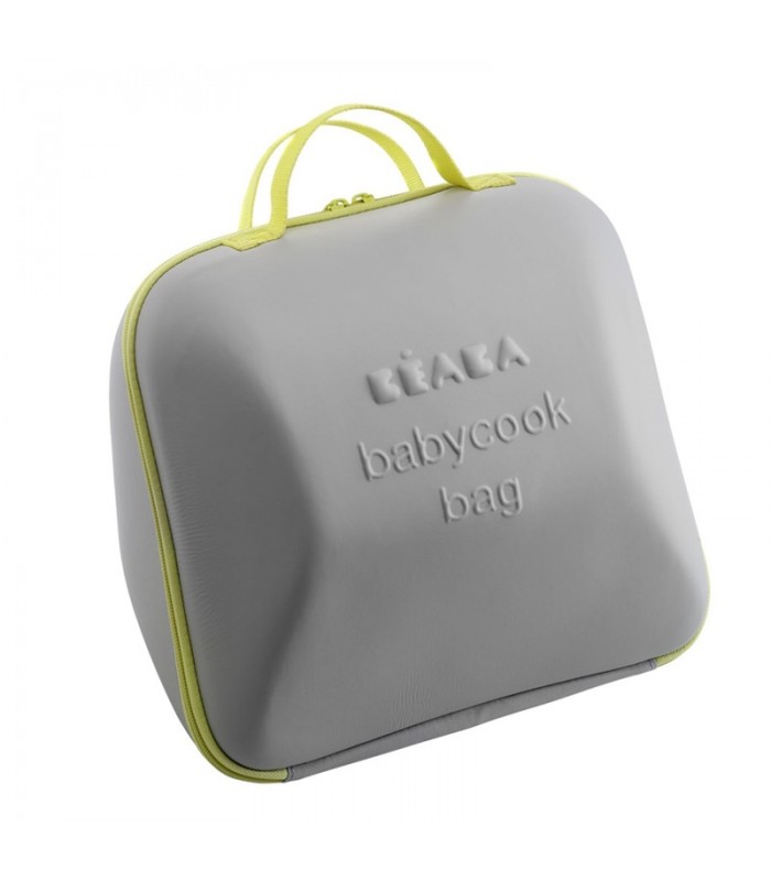 غذاساز کودک و لوازم جانبی-کیف نگهدارنده غذاساز Beaba Babycook Transport Bag Grey/Yellow-فروشگاه کودکو