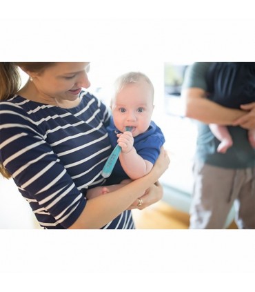 ست 4 عددی قاشق ارگونومیک کودک رده سنی1 Beaba First Stage Silicone Spoon Set