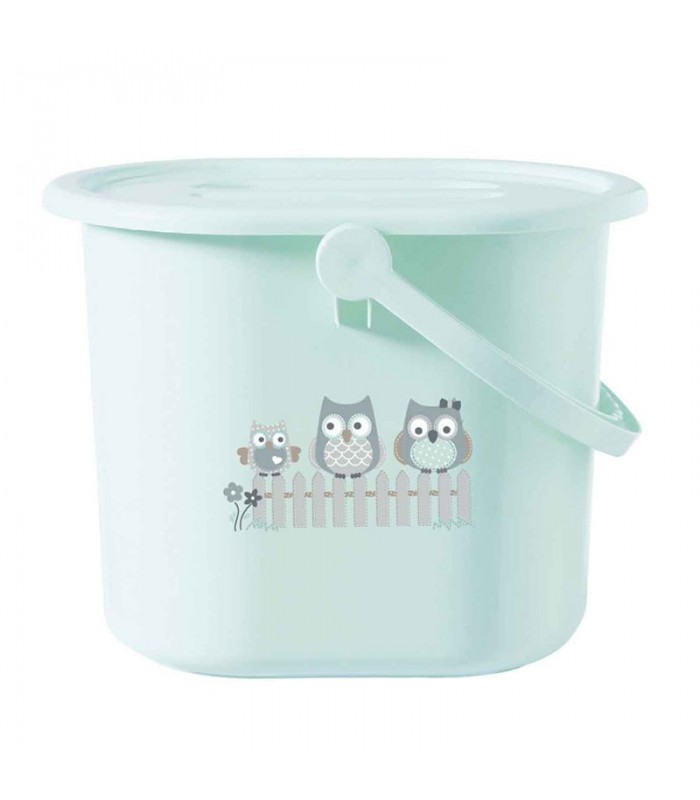سطل و کیسه پوشک-سطل پوشک Bebejou Nappy pail Owl Family-فروشگاه کودکو